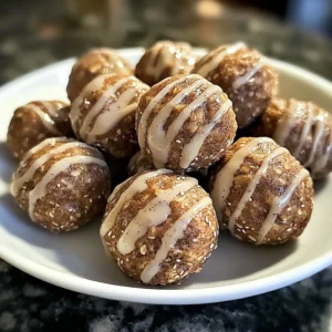 Cinnamon Roll Protein Bites 4 Servings Easy Delicious