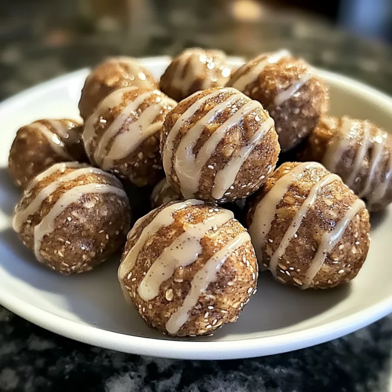 Cinnamon Roll Protein Bites 4 Servings Easy Delicious