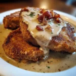 Country Fried Pork Chops with Bacon Gravy - 4 Servings Supreme Delicious