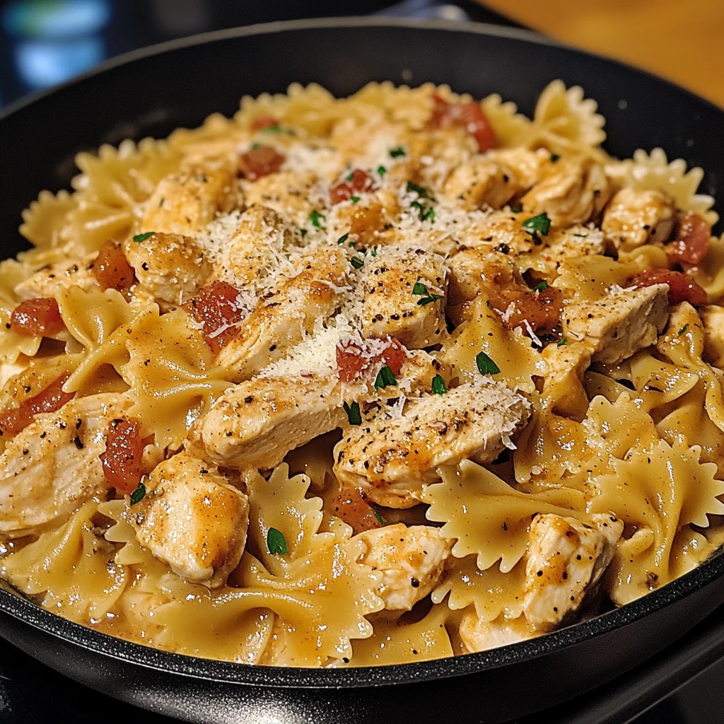 Creamy Cajun Chicken Bowtie Pasta Skillet 30 Minutes Amazing