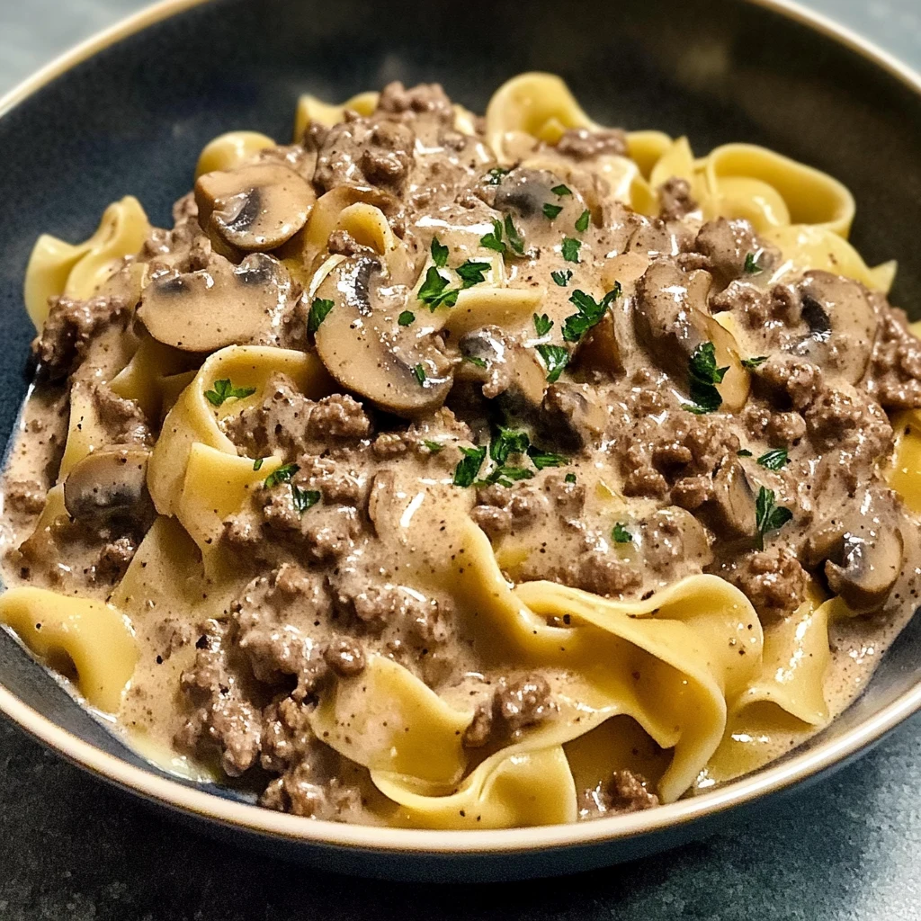 Creamy Ground Beef Stroganoff 30 Minutes Easy Delicious