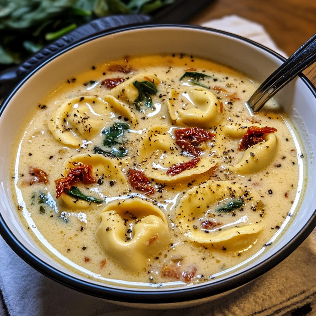 Creamy Tuscan Garlic Tortellini Soup 30 Minutes Amazing