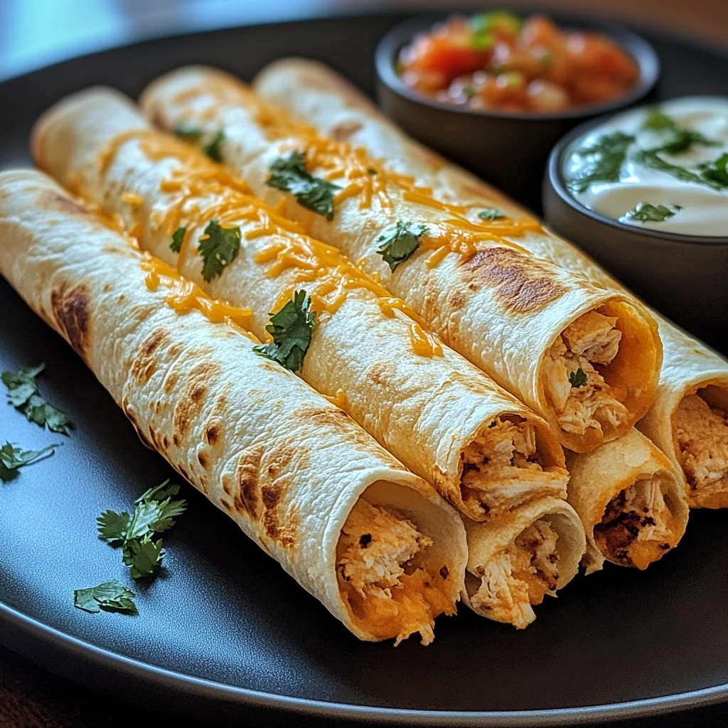 Crispy Chicken Taquitos 8 Ingredients Ultimate Delicious