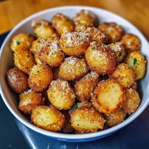 Crispy Parmesan Crusted Baby Potatoes 30 Minutes Awesome Delicious