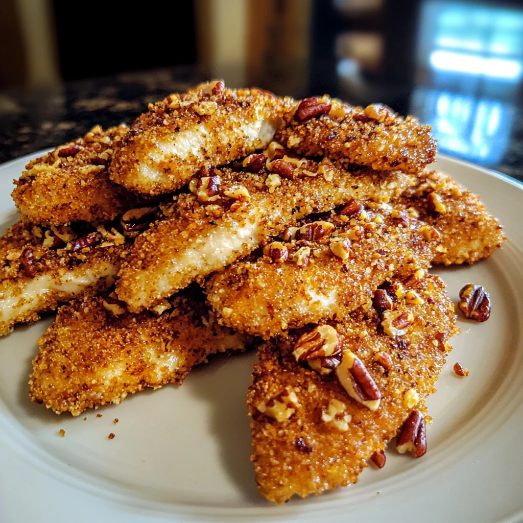 Crispy Pecan Crusted Chicken Tenders 30 Minutes Supreme Delicious