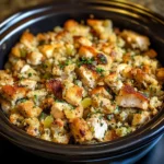 Crock Pot Chicken and Stuffing Dinner 7 Ingredients Easy Delicious