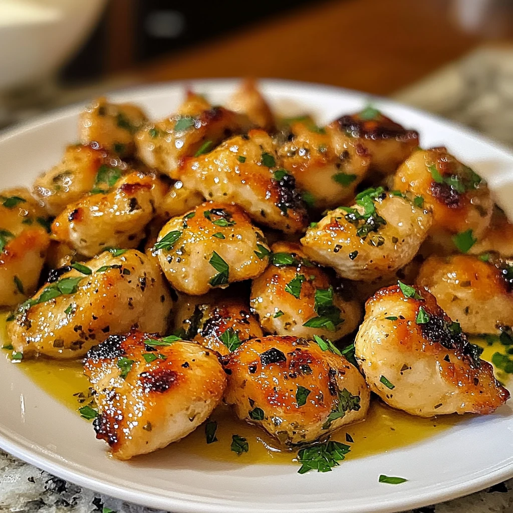 Easy Garlic Butter Chicken Bites 5 Steps Amazing