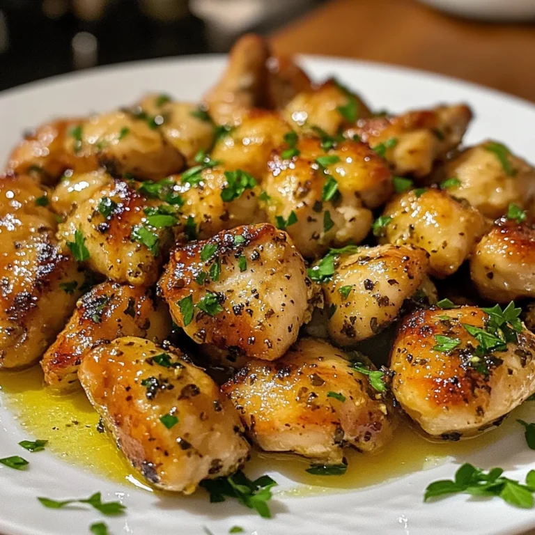 Easy Garlic Butter Chicken Bites 5 Steps Amazing