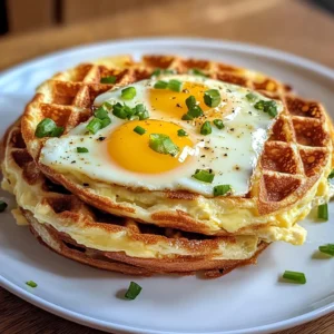 Egg & Cheese Chaffles 4 Ingredients Easy Delicious
