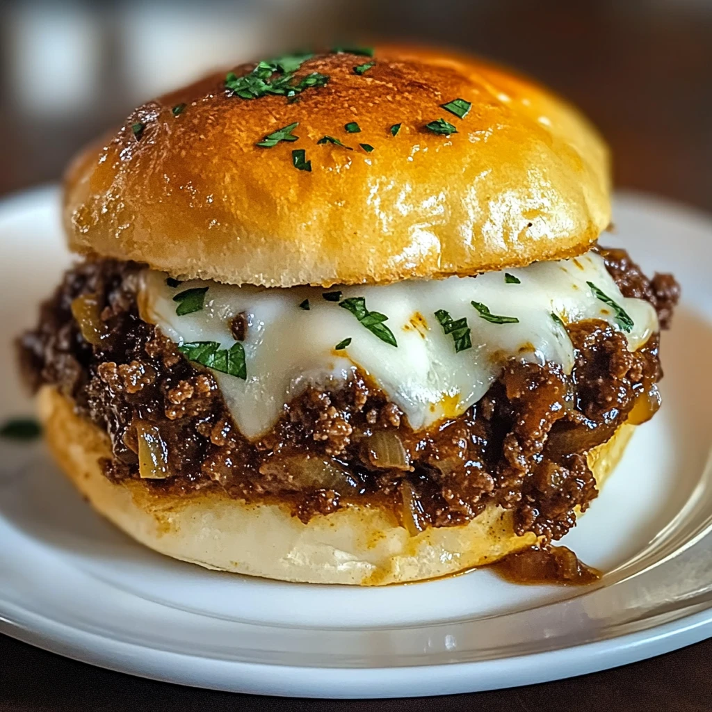 French Onion Beef Sloppy Joes 4 Servings Easy Delicious
