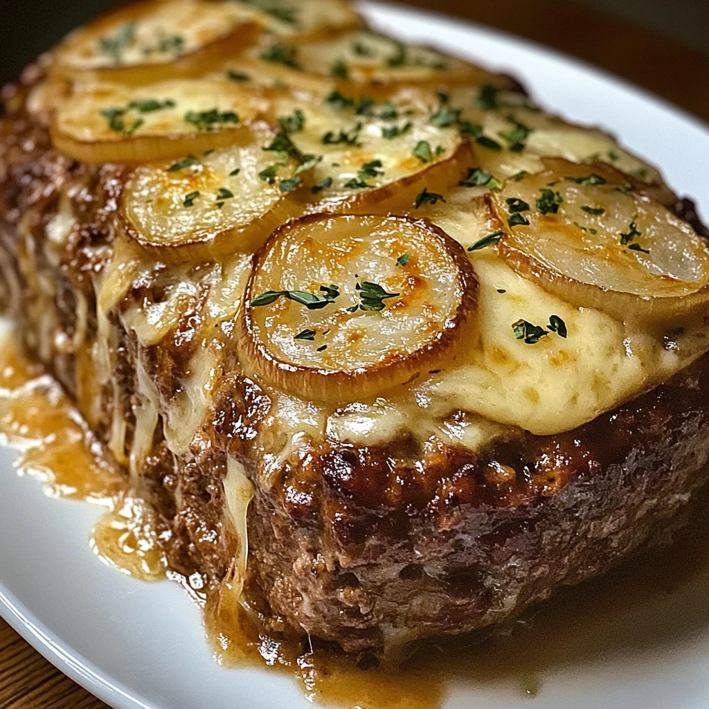 French Onion Meatloaf 4 Servings Ultimate Delicious