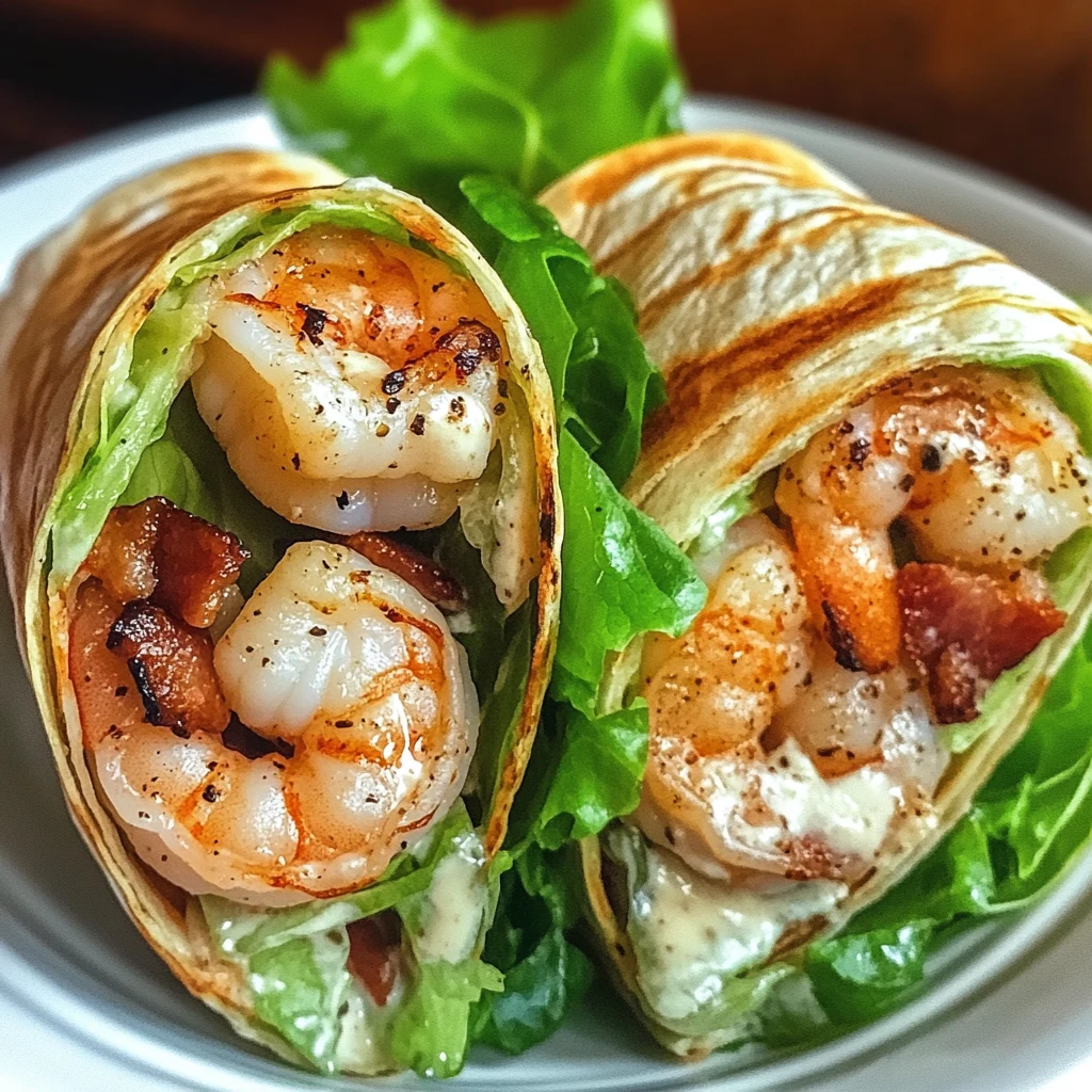 Grilled Shrimp Caesar Wraps 4 Servings Ultimate Delicious