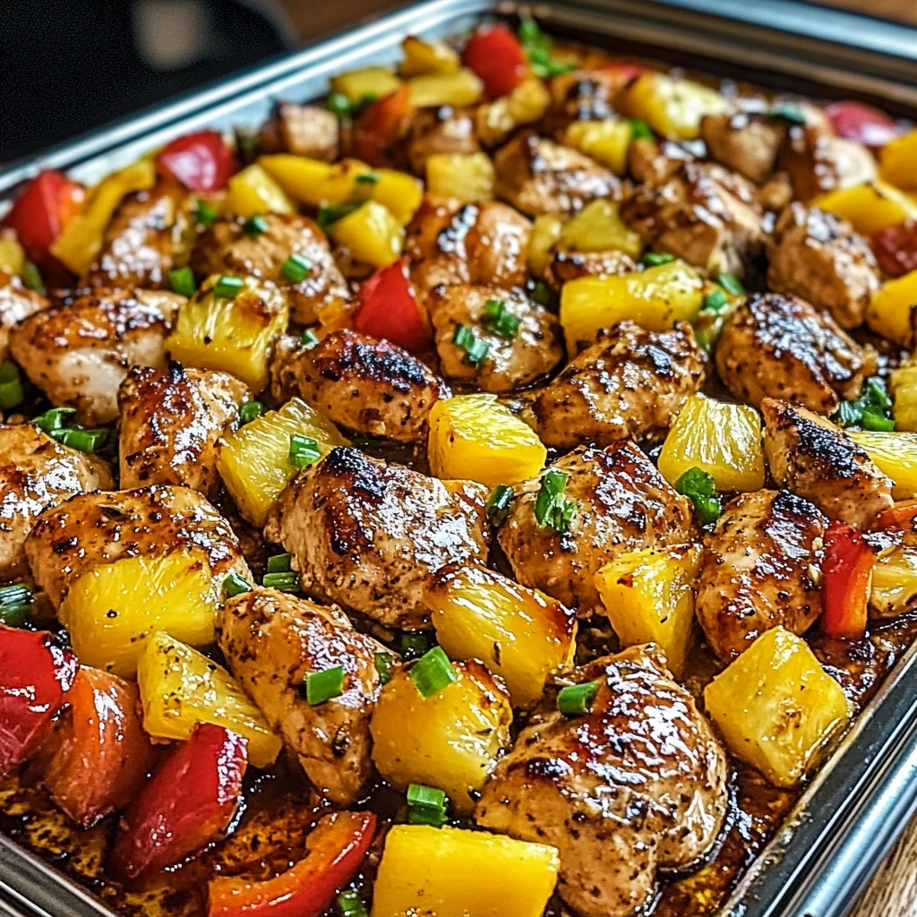 Hawaiian Chicken Sheet Pan 30 Minutes Easy Delicious