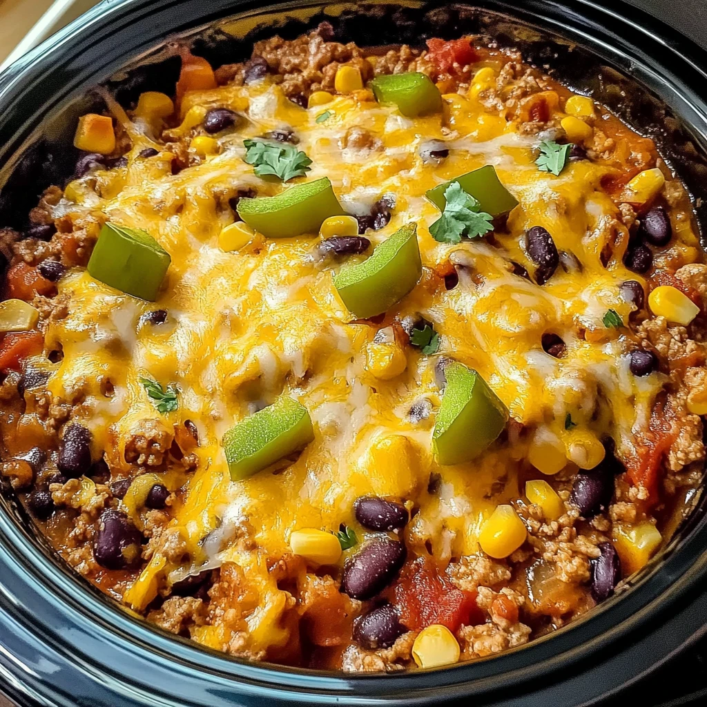 Irresistible Slow Cooker Taco Casserole 4 Servings Easy Delicious