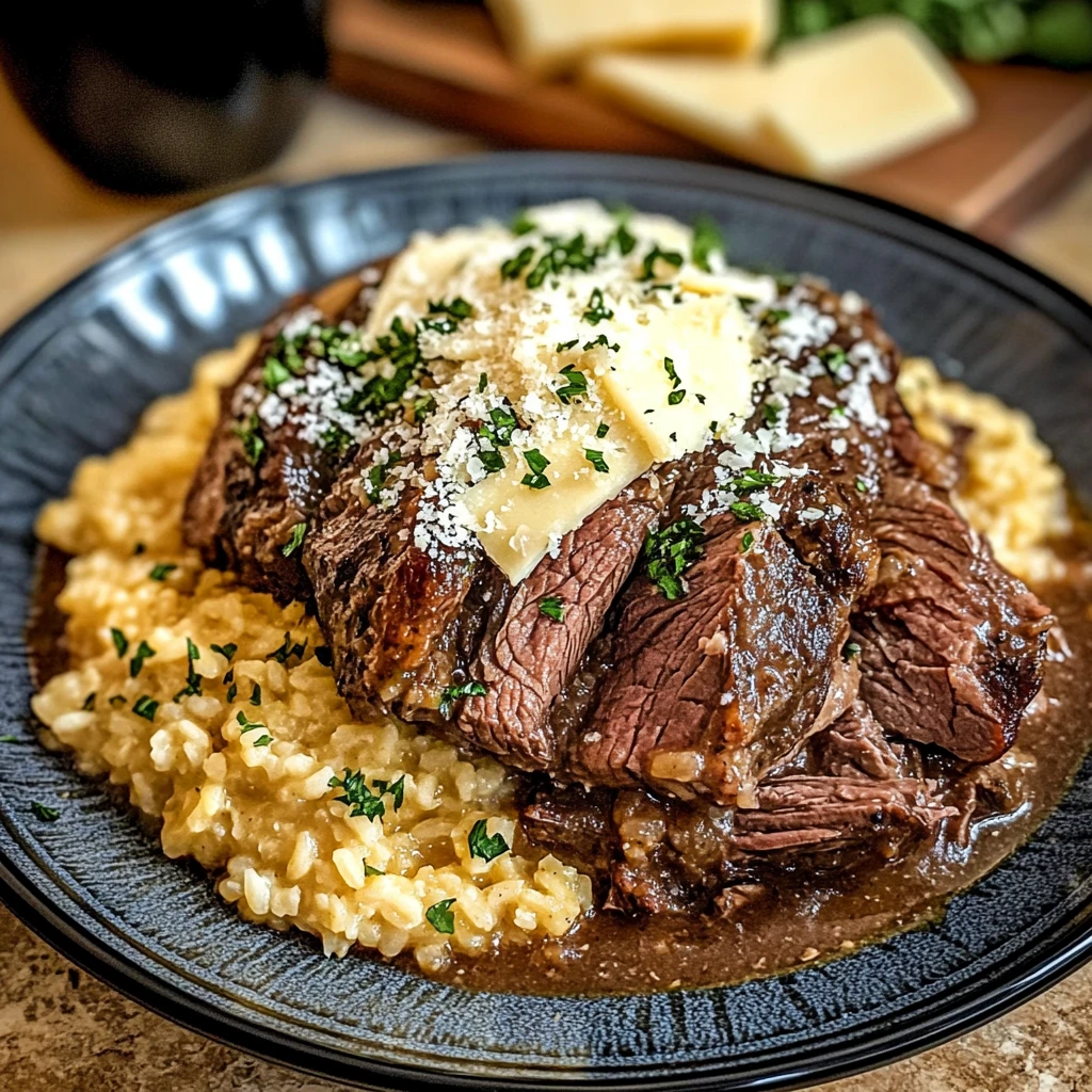 Italian Pot Roast and Parmesan Risotto 4 Servings Easy Delicious