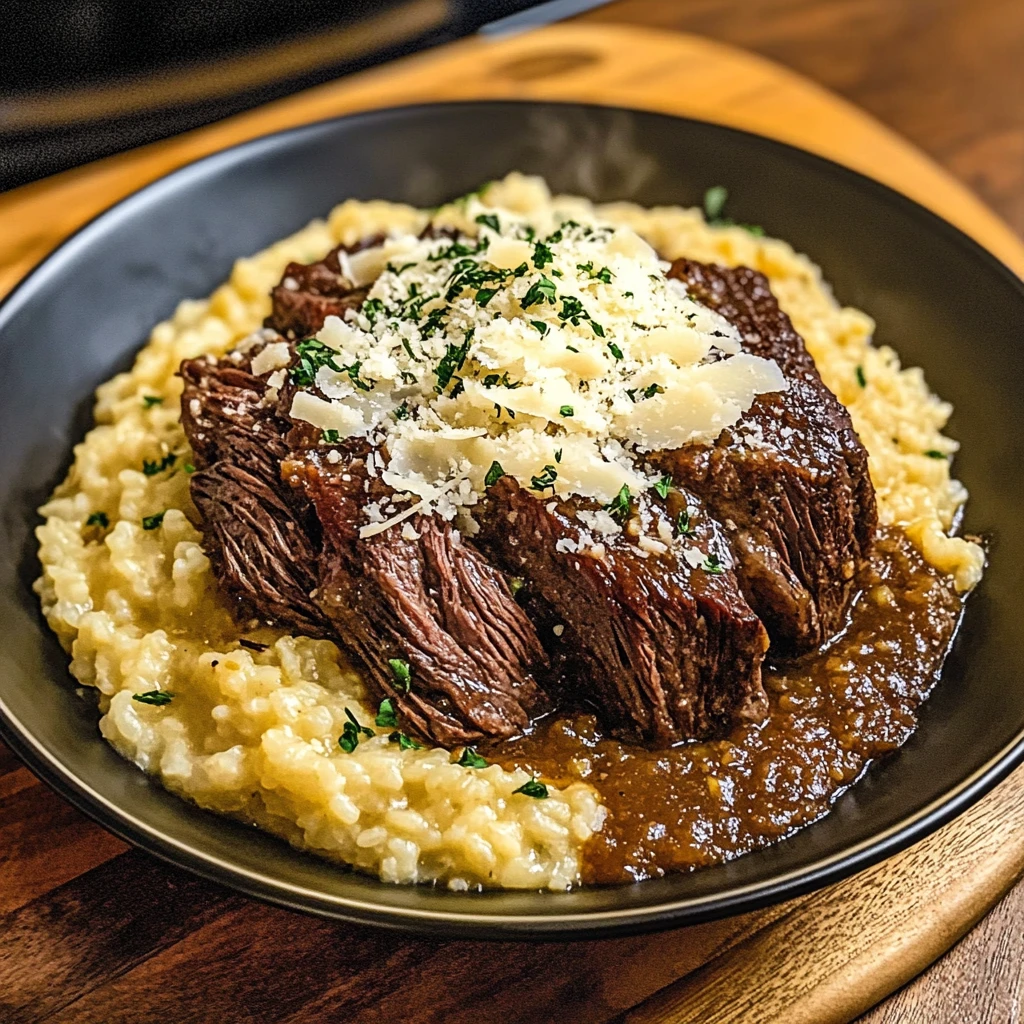 Italian Pot Roast and Parmesan Risotto 4 Servings Easy Delicious