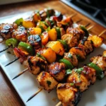 Jalapeno Peach Chicken Skewers 30 Minutes Ultimate Delicious