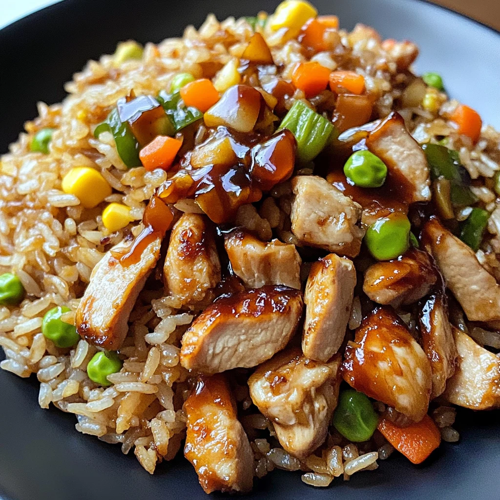 Japanese BBQ Chicken Fried Rice 4 Servings Easy Delicious