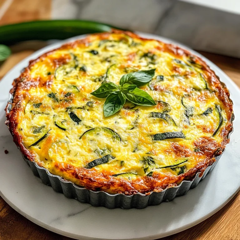 Keto Crustless Zucchini Quiche 4 Servings Easy Delicious
