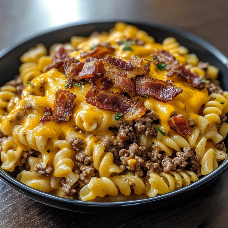 Loaded Bacon Cheeseburger Pasta 30 Minutes Ultimate Delicious