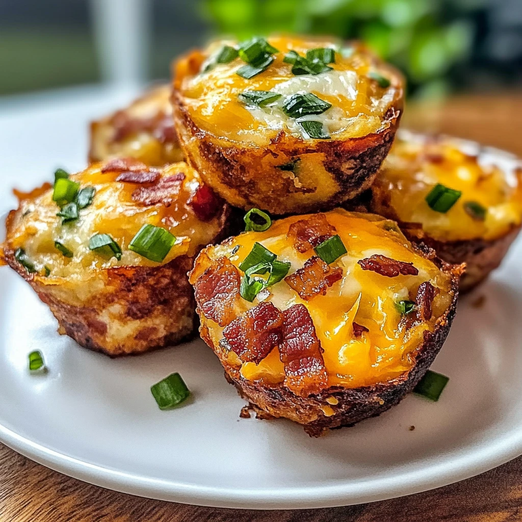 Loaded Bacon and Egg Hash Brown Muffins: 10 Servings Awesome Delicious