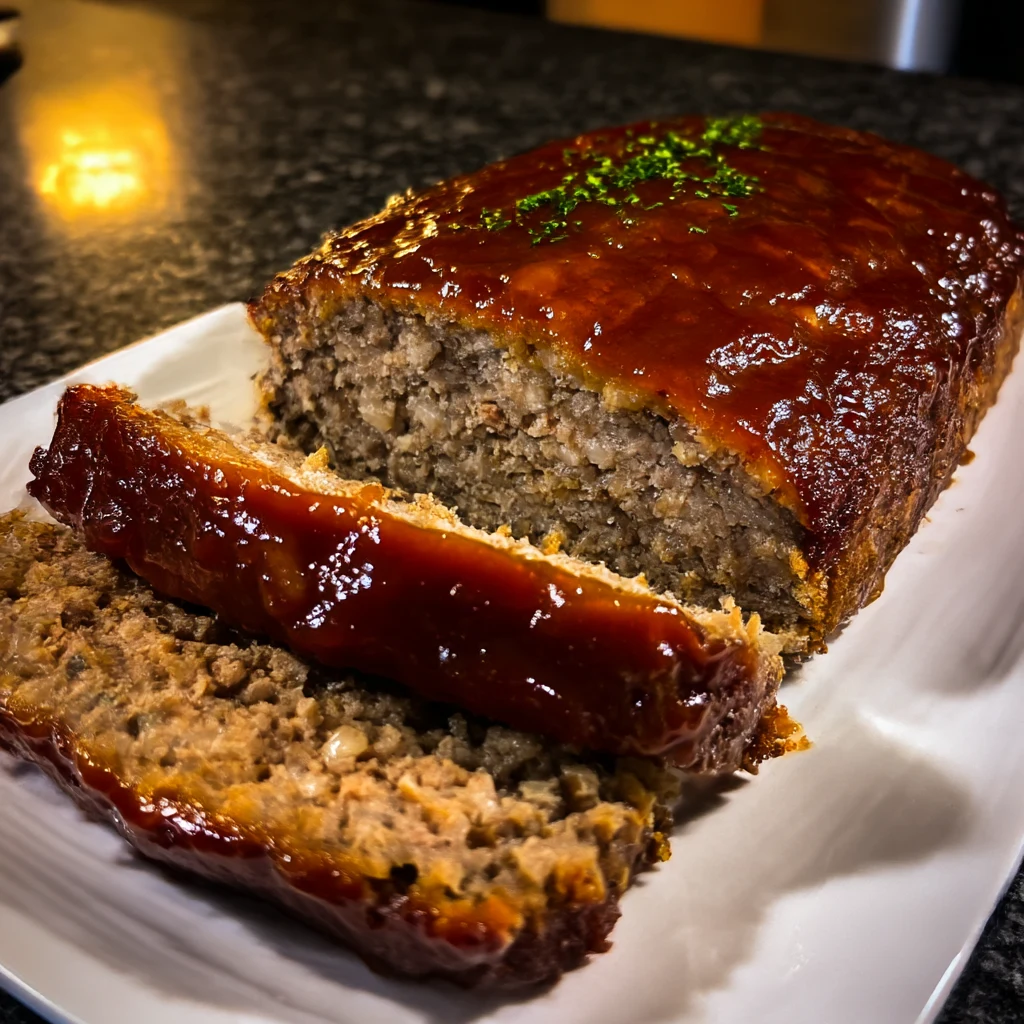 Meatloaf with Brown Sugar Glaze 4 Servings Easy Delicious