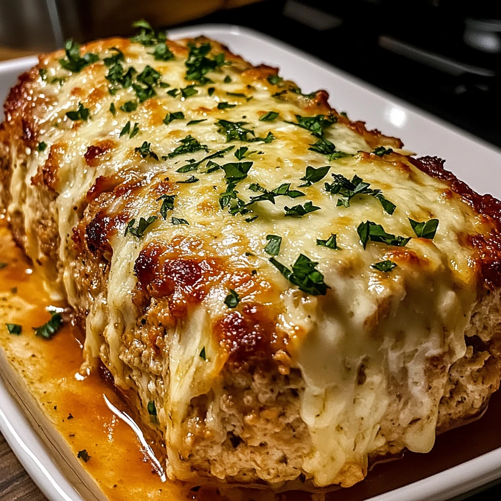 Melt-in-Your-Mouth Garlic Parmesan Chicken Meatloaf 6 Servings Easy Delicious