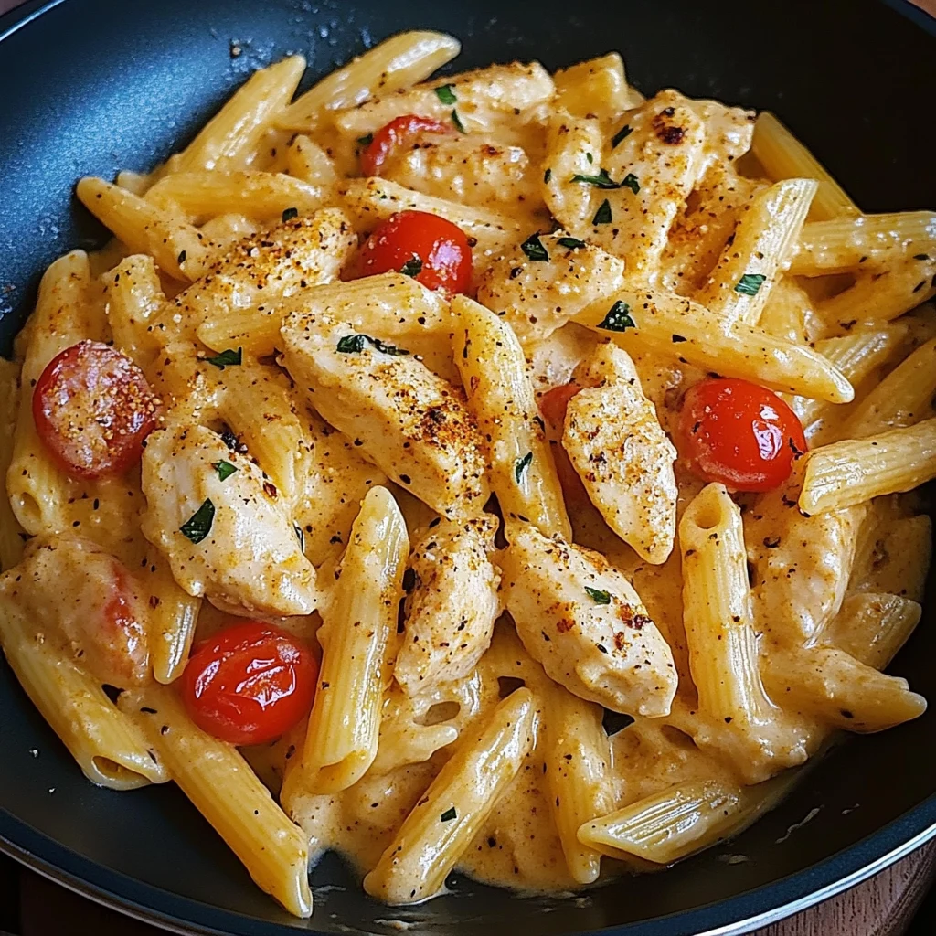 One-Pan Creamy Sweet and Spicy Cajun Chicken Pasta 30 Minutes Ultimate Delicious