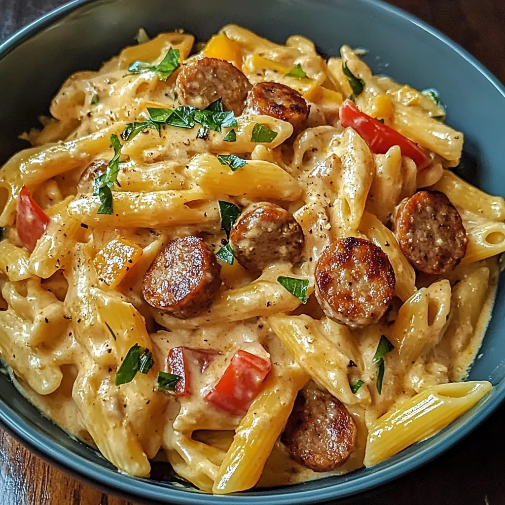One Pot Creamy Cajun Sausage Pasta 30 Minutes Ultimate Delicious