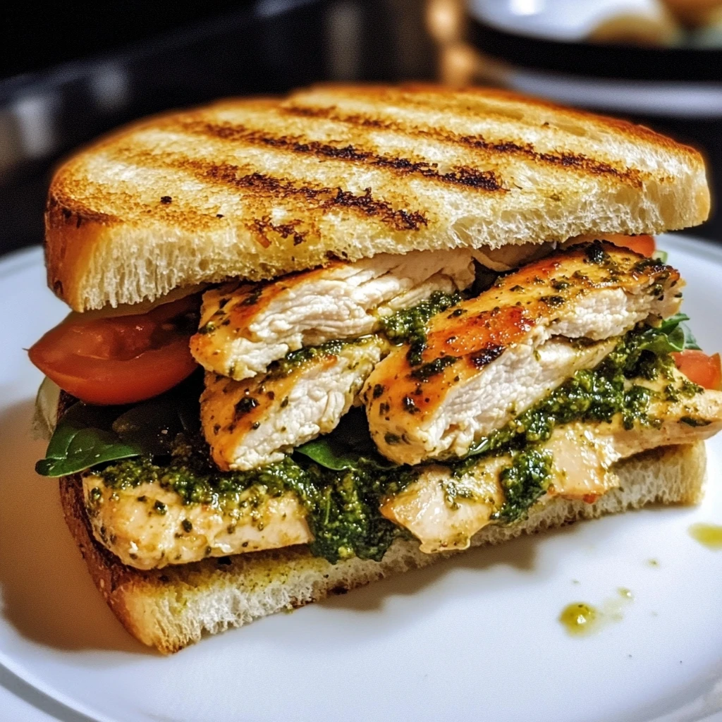 Pesto Chicken Sandwich 4 Ingredients Perfect Delicious