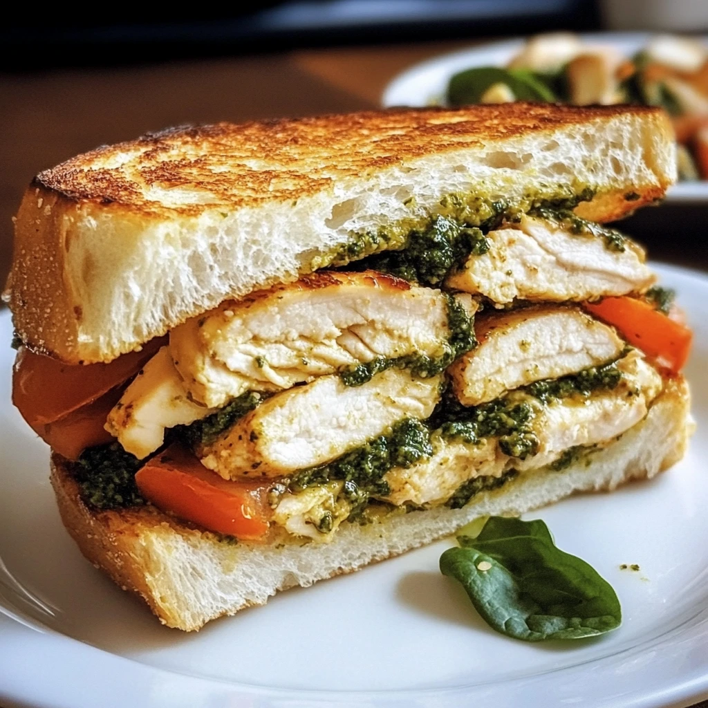 Pesto Chicken Sandwich 4 Ingredients Perfect Delicious
