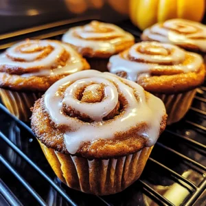 Pumpkin Cinnamon Roll Muffins 20 Minutes Easy Delicious