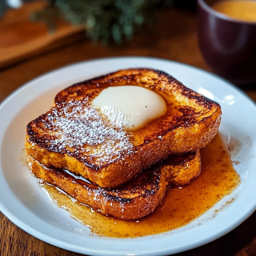 Pumpkin French Toast Breakfast 4 Servings Ultimate Delicious