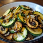 Sauteed Zucchini Mushrooms And Onions 5 Steps Easy Delicious