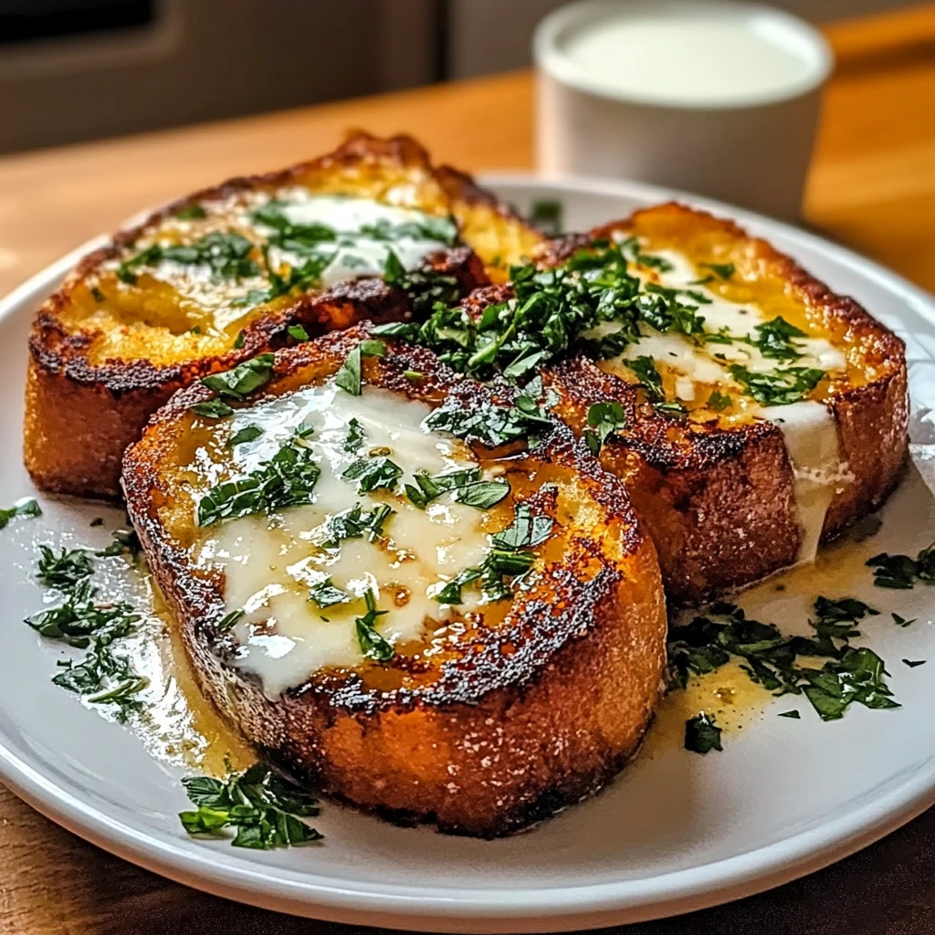 Savory French Toast 4 Servings Easy Delicious