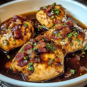 Slow Cooker Bacon Brown Sugar Garlic Chicken 4 Servings Easy Delicious