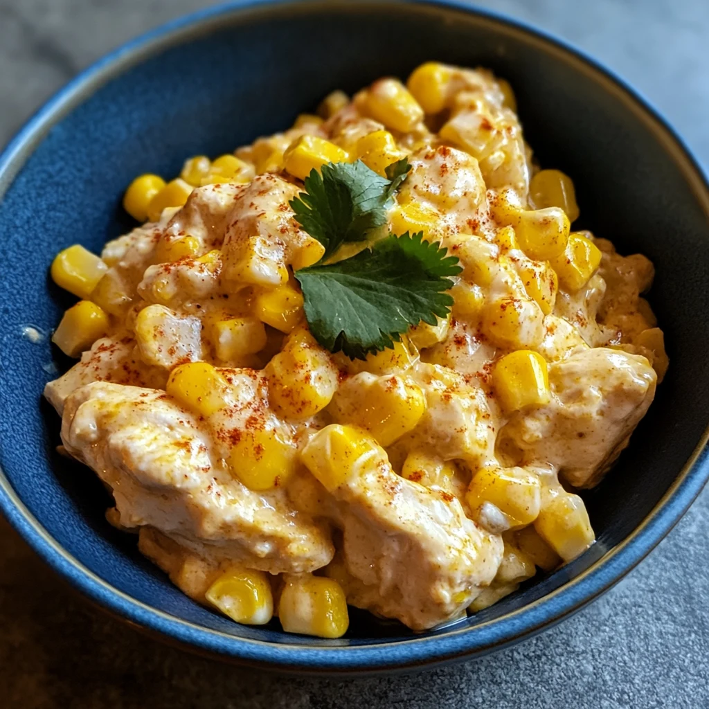 Slow Cooker Street Corn Chicken 5 Steps Awesome Delicious