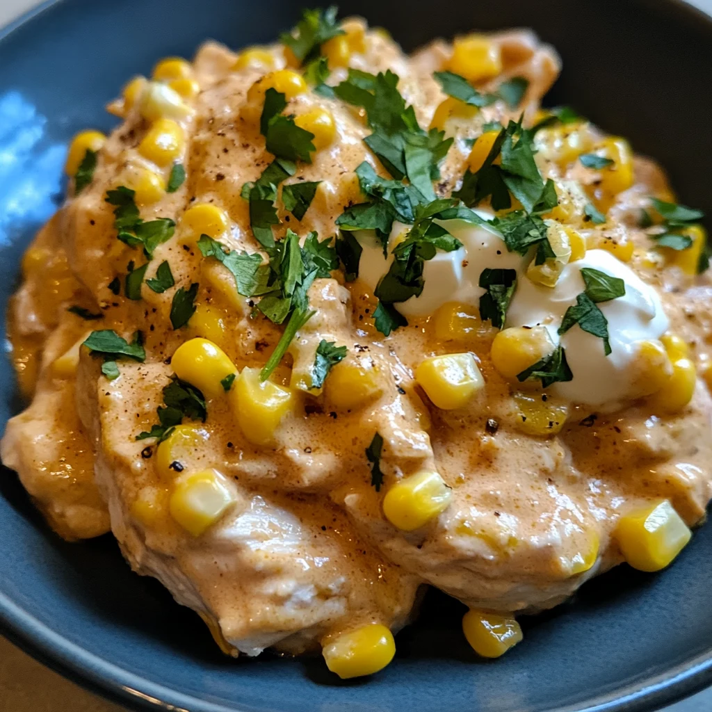 Slow Cooker Street Corn Chicken 5 Steps Awesome Delicious
