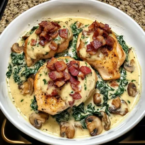 Smothered Chicken with Creamed Spinach in 30 Minutes