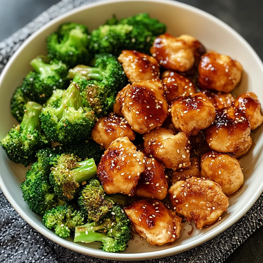 Air Fryer Chicken Bites and Broccoli 30 Minutes Easy Delicious