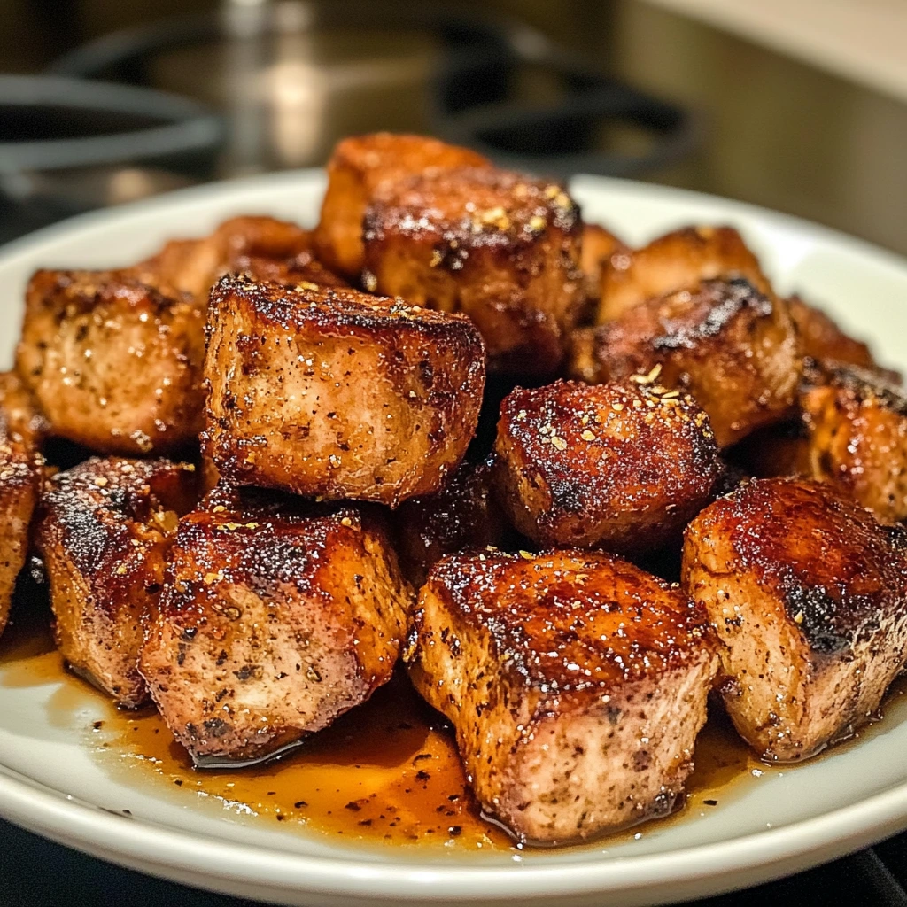 Air Fryer Pork Chop Bites 4 Servings Easy Delicious