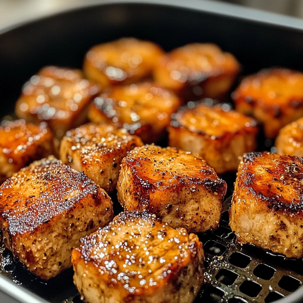 Air Fryer Pork Chop Bites 4 Servings Easy Delicious