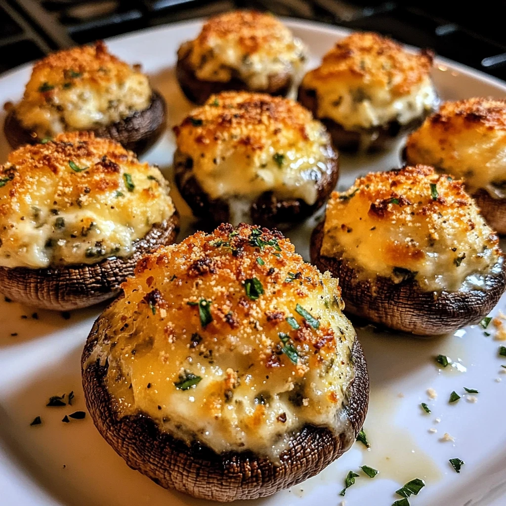Air Fryer Stuffed Mushrooms 8 Ingredients Easy Delicious