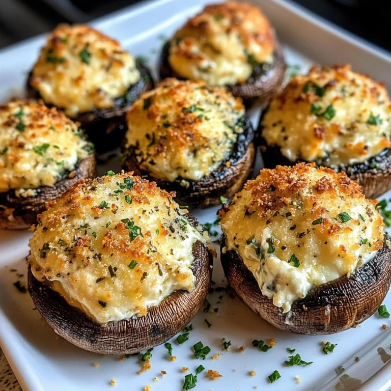 Air Fryer Stuffed Mushrooms 8 Ingredients Easy Delicious