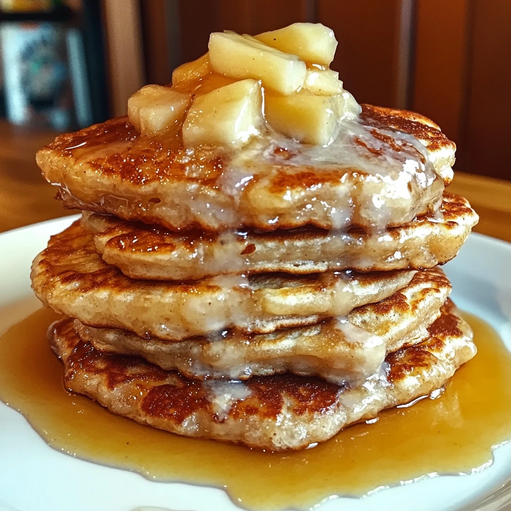 Apple Fritter Pancakes 4 Servings Perfect Delicious
