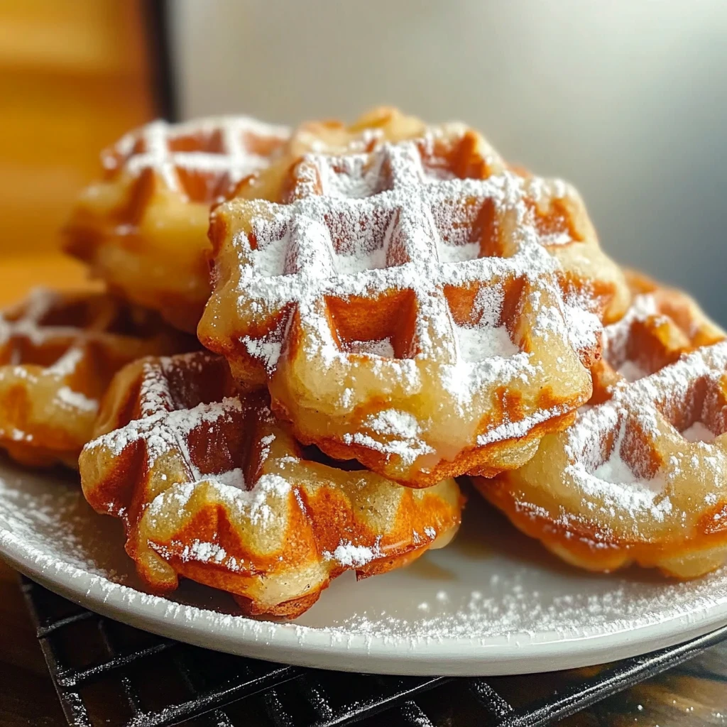 Apple Fritter Waffle Donuts 30 Minutes Ultimate Delicious