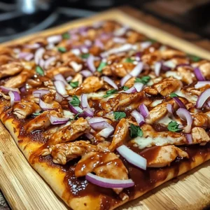 BBQ Chicken Flatbread Pizza 8 Steps Easy Delicious