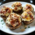 Bacon Stuffed Mushrooms 4 Servings Easy Delicious