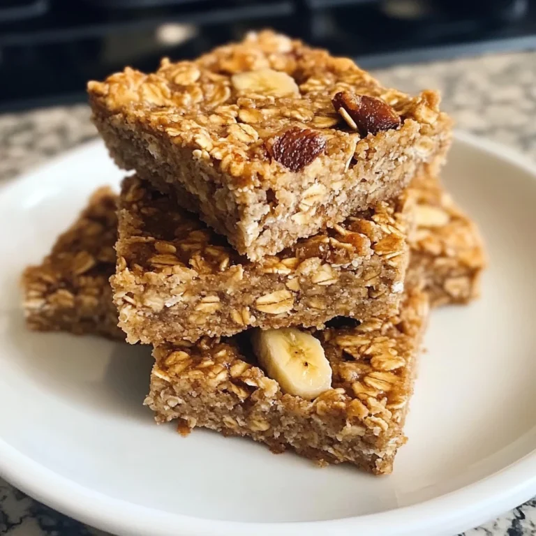 Baked Banana Oatmeal Bars 20 Minutes Easy Delicious