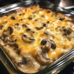 Baked Cheesy Mushrooms Casserole 30 Minutes Easy Delicious